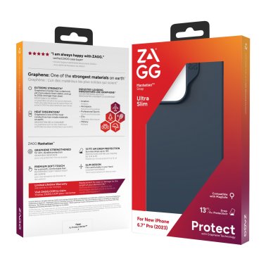 ZAGG GEAR4 | Manhattan Snap Case iPhone 15 Pro Max - Navy | 15-11698