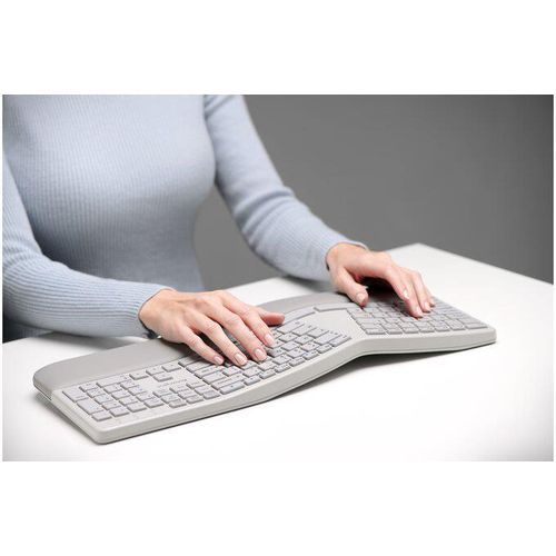 Kensington | Pro Fit Ergonomic Wireless Keyboard & Mouse - White | K75407US