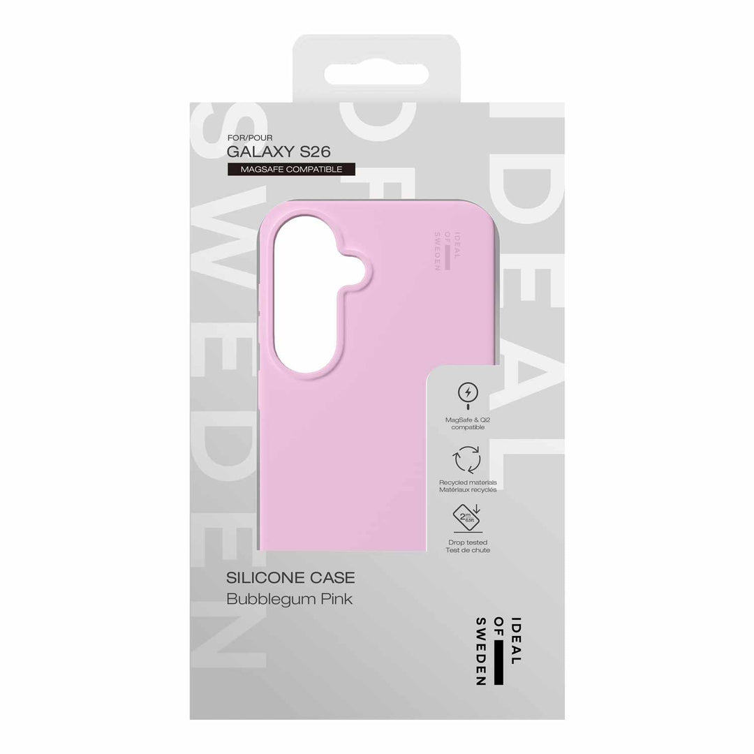 Ideal of Sweden | Silicone Case Compatible w/Magnets for Samsung Galaxy S26 - Bubblegum Pink | IDSICMSS26PR498