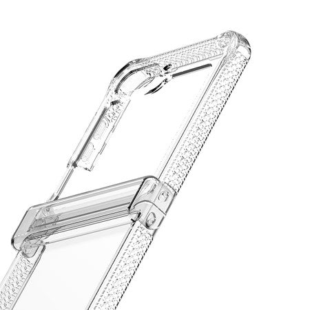 ItSkins | Hybrid_R Hinge Clear Transparent Case for Samsung Galaxy Z Flip5 | 120-7661