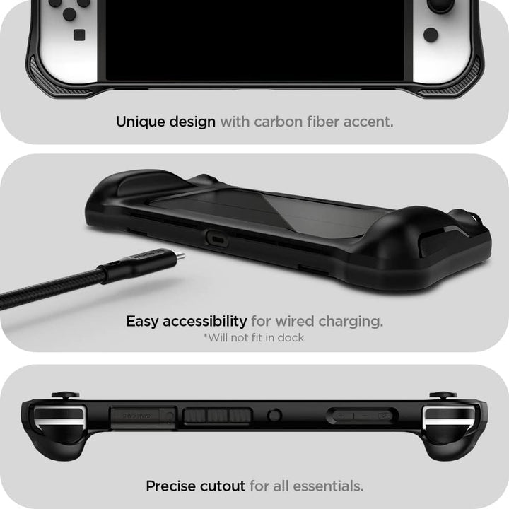 Spigen | ThinFit Armor Case for Nintendo Switch (OLED Model Only) - Black | SGPACS04239