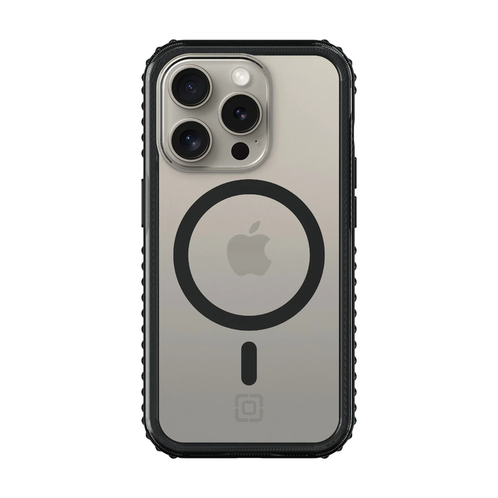 Incipio | Grip for MagSafe for iPhone 15 Pro Max - Black/Clear | IPH-2076-BCLR