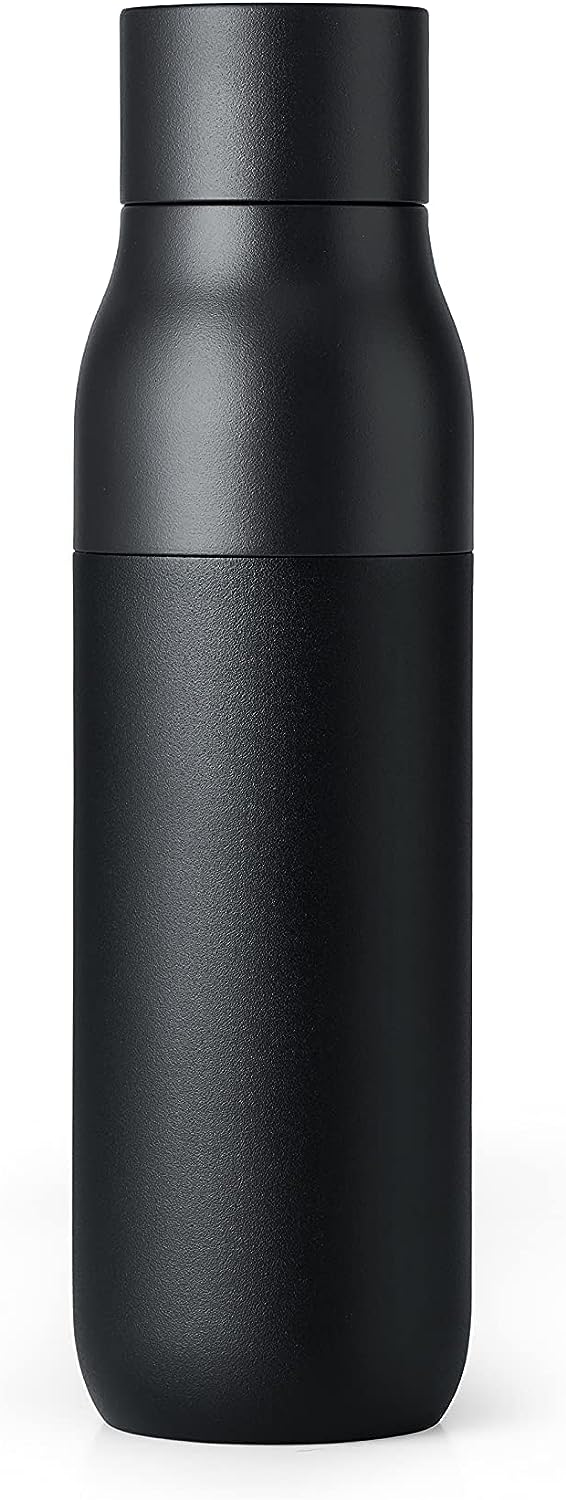 Larq | Twist Top 500ml (17 oz.) Insulated Stainless Steel Water Bottle - Obsidian Black | BNDOB050A