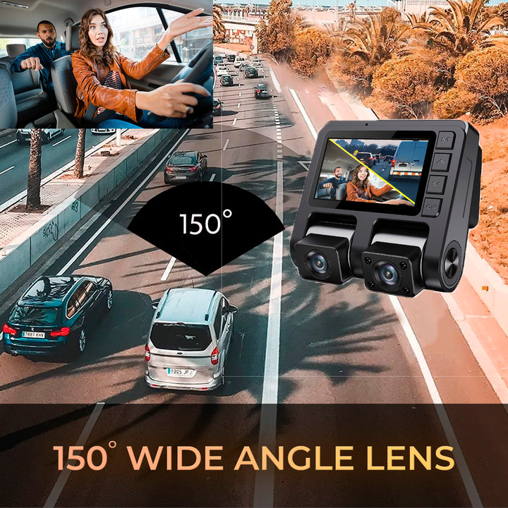 myGEKOgear | Orbit D110 1K/1K Dual Front + In Cabin View Dash Cam - Black | 15-12817