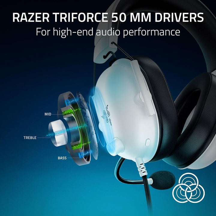 Razer | BlackShark V2 X Gaming Headset  for PS5, Xbox Series X - White | RZ04-03240700-R3U1
