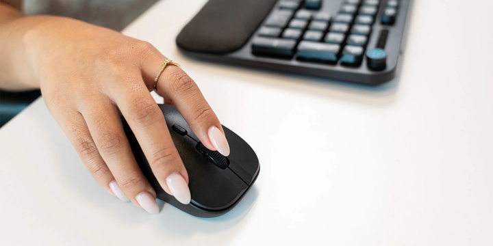 JLab | Flow Combo Ergonomic Keyboard and Mouse Bluetooth - Black | IFCKMFLOWBUNDLE4