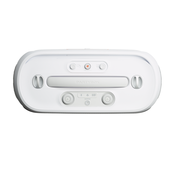 JBL | Partybox On-the-Go 2 Portable Party Speaker - White | JBLPBOTG2PLWAM