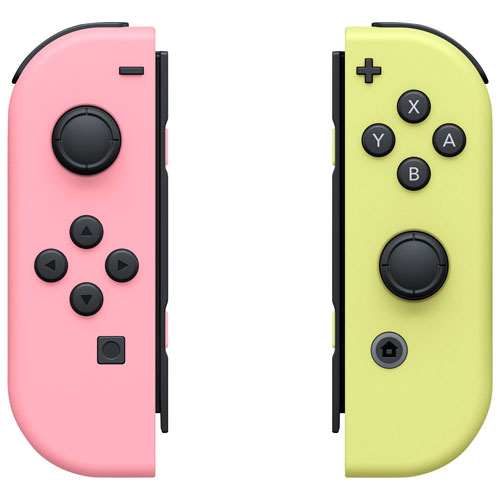 Nintendo | Switch Left and Right Joy-Con Controllers - Pastel Pink/Pastel Yellow |