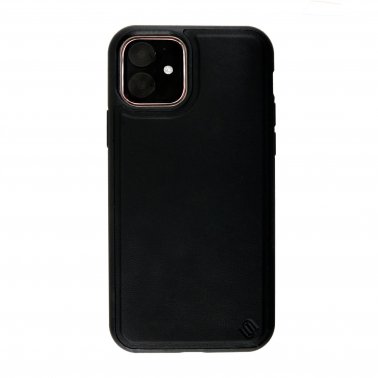 /// Uunique London | Nutrisiti Eco Leather Case iPhone 11 / XR - Black (Black Olive) | 15-05067