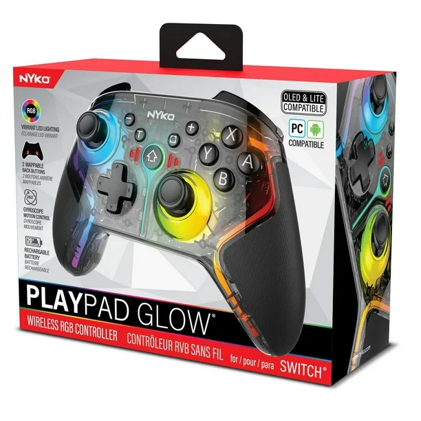 PDP | Playpad Glow - Wireless RGB Controller for Nintendo Switch |