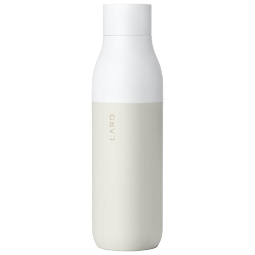 Larq | PureVis 740ml (25 oz.) Insulated Stainless Steel Water Bottle with Self-Cleaning Mode - Granite White | BDGW074A