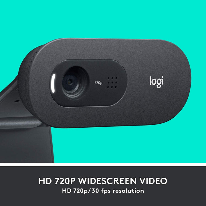 Logitech | C505 HD Webcam 720p - Black | 960-001363