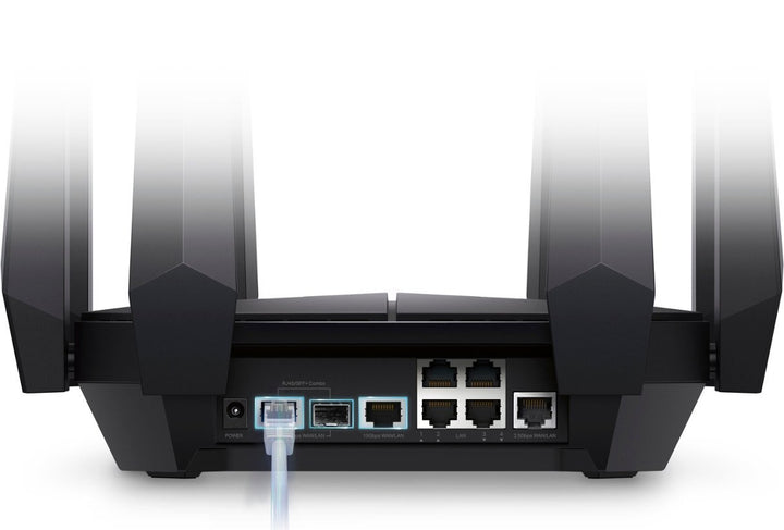 TP-Link | Archer Wireless AXE16000 Quad-Band Wi-Fi 6E Router AXE300 - Black | 7241461