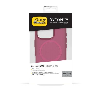 OtterBox | Symmetry Soft Touch w/ MagSafe Series Case iPhone 16 Pro - Pink Glass Heart | 77-96608