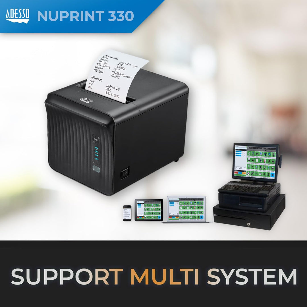 Adesso | Network Interface Thermal Receipt Printer | NUPRINT330