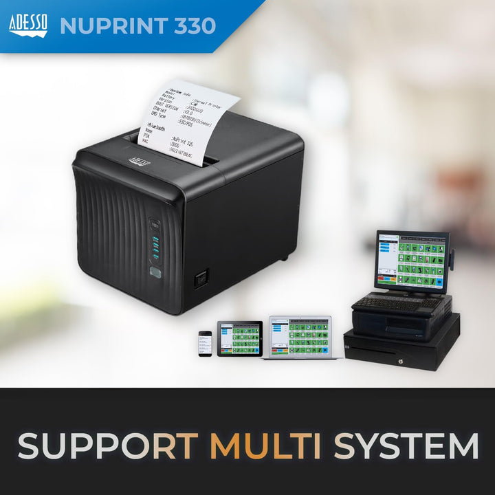 Adesso | Network Interface Thermal Receipt Printer | NUPRINT330
