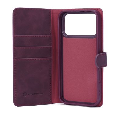 SPECTRUM | Folio Slim Detachable 2-1 iPhone 18 Pro Max/17 Pro Max Wallet Case - Dark Cherry | 18PMAXCHERRY