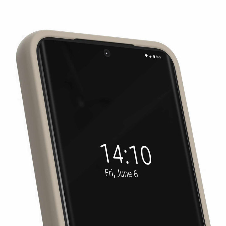 Ideal of Sweden | Silicone Case Compatible w/MagSafe Beige for Samsung Galaxy S25 / S24 - Beige | 120-9282