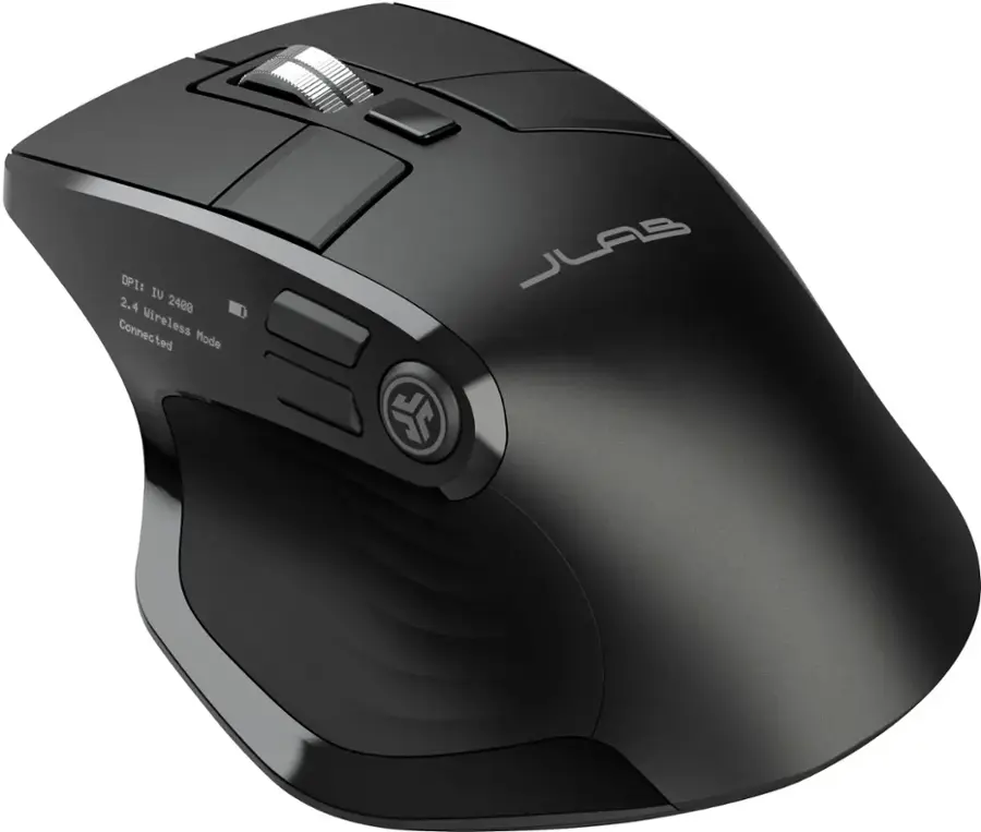 JLAB | Epic Mouse 2 Advanced Wireless Bluetooth Mouse - Black | IFCMEPICMOUSE2RBLK82