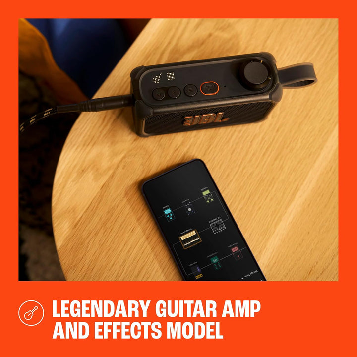 JBL | Bandbox Solo Compact AI-Powered Practice amp & Speaker with Built-in Practice Tools, Big LED Pixel Screen - Black | JBLBANDBOXSOLOAM