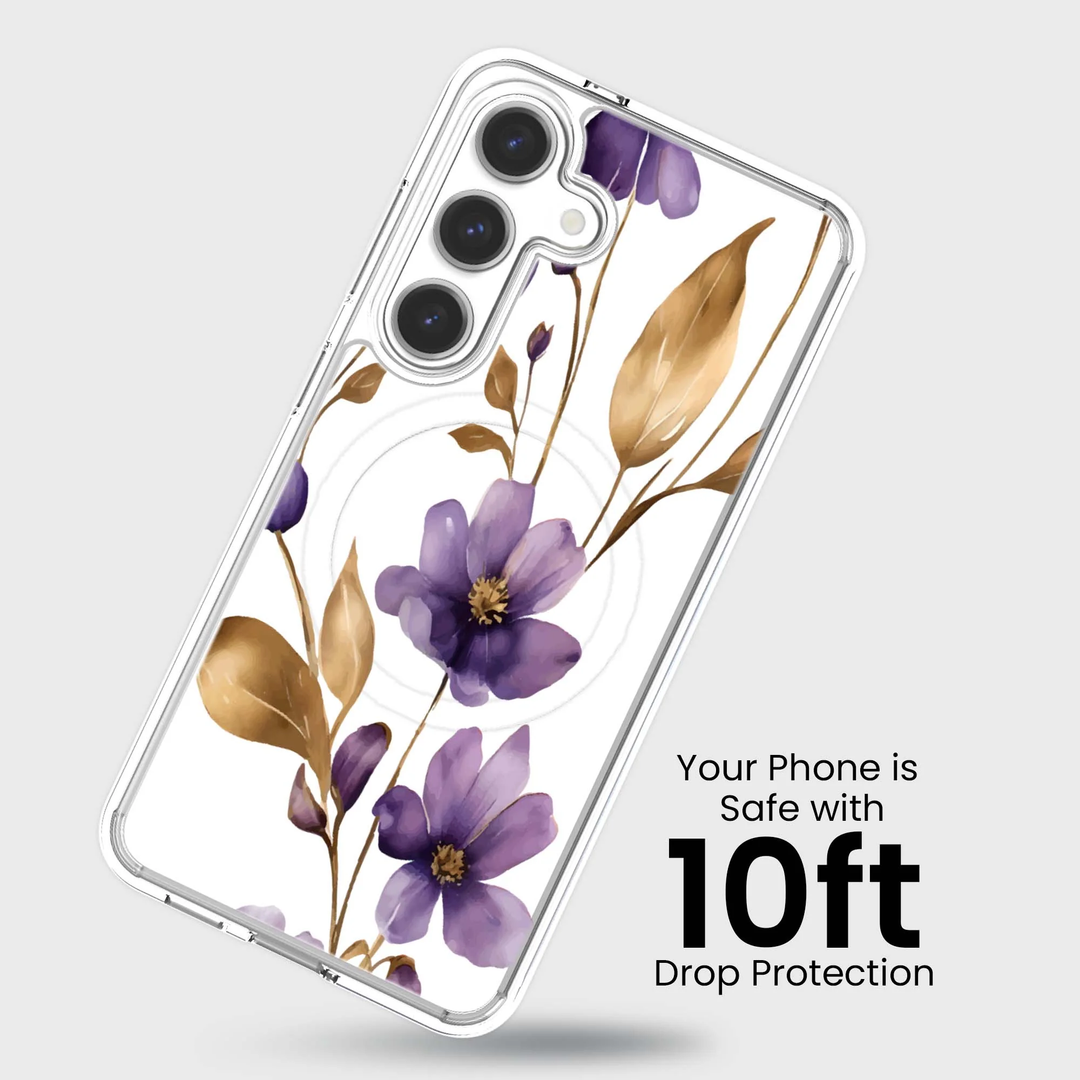 Caseco | Case for Samsung S26 - Purple Wildflower | ED24F3-PW