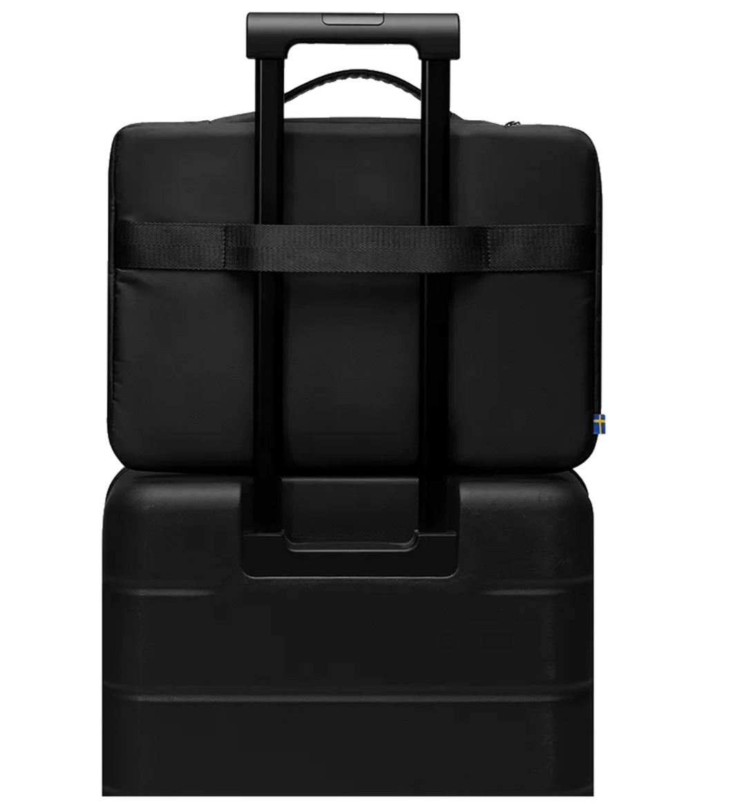 Gaston Luga | Dash Cushioned Briefcase 16" - Black | DSCBC16BK