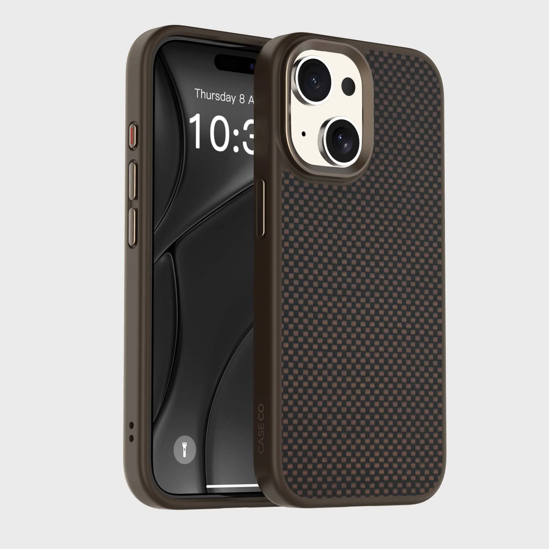 Caseco | Aramid Fiber Weave Pattern iPhone 16e/15/14/13 - Brown | C28B1-55