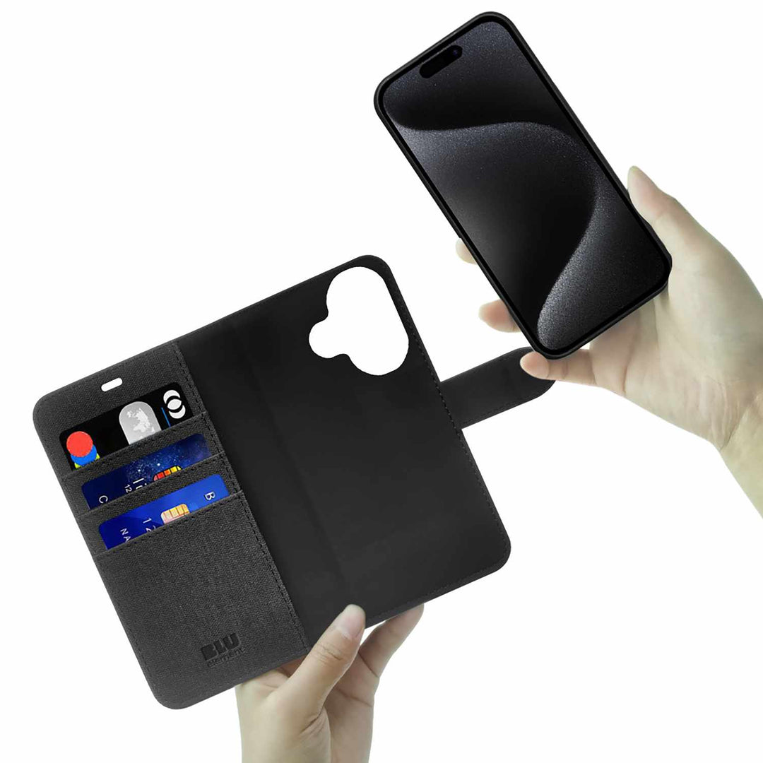 Blu Element | Folio 2-in-1 iPhone 17 Case - Black | BEF217B1