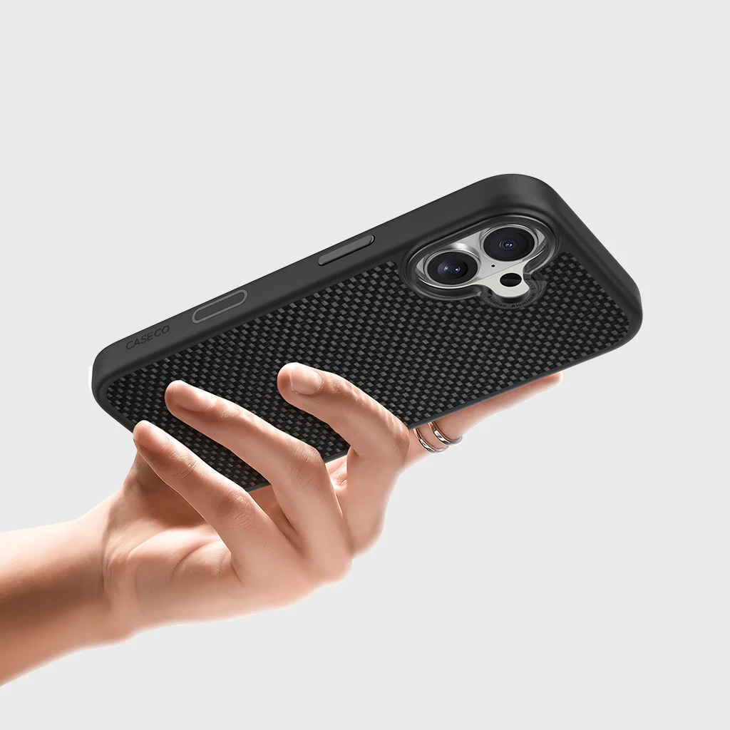 Caseco | Aramid Fiber Weave Pattern iPhone 17 - Black | C28E5-51