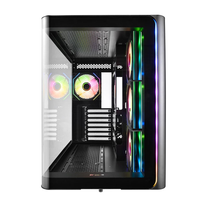 FSP | TECHNOLOGY INC FSP M580-BA ATX MID PC CASE WITH CURED GLASS PANEL, DUAL-CHEMBER, 1YR WARRANT