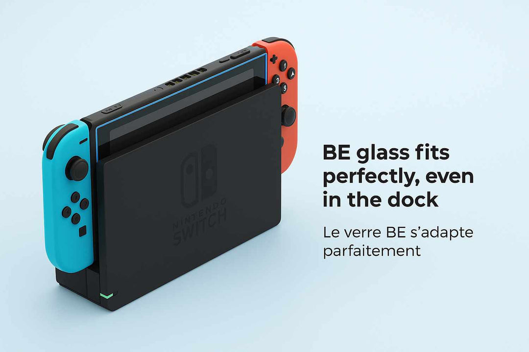 Blu Element | VisionCare 2-Pack Blue Light Tempered Glass Screen Protector for Nintendo Switch | BETGBLNS