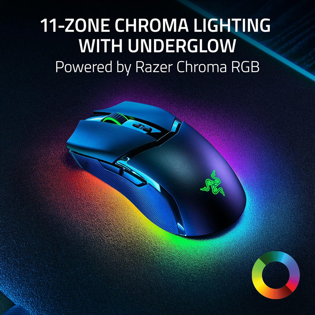 Razer | Cobra Pro Optical Gaming Mouse with Chroma RGB Lighting Wireless - Black | RZ01-04660100-R3U1