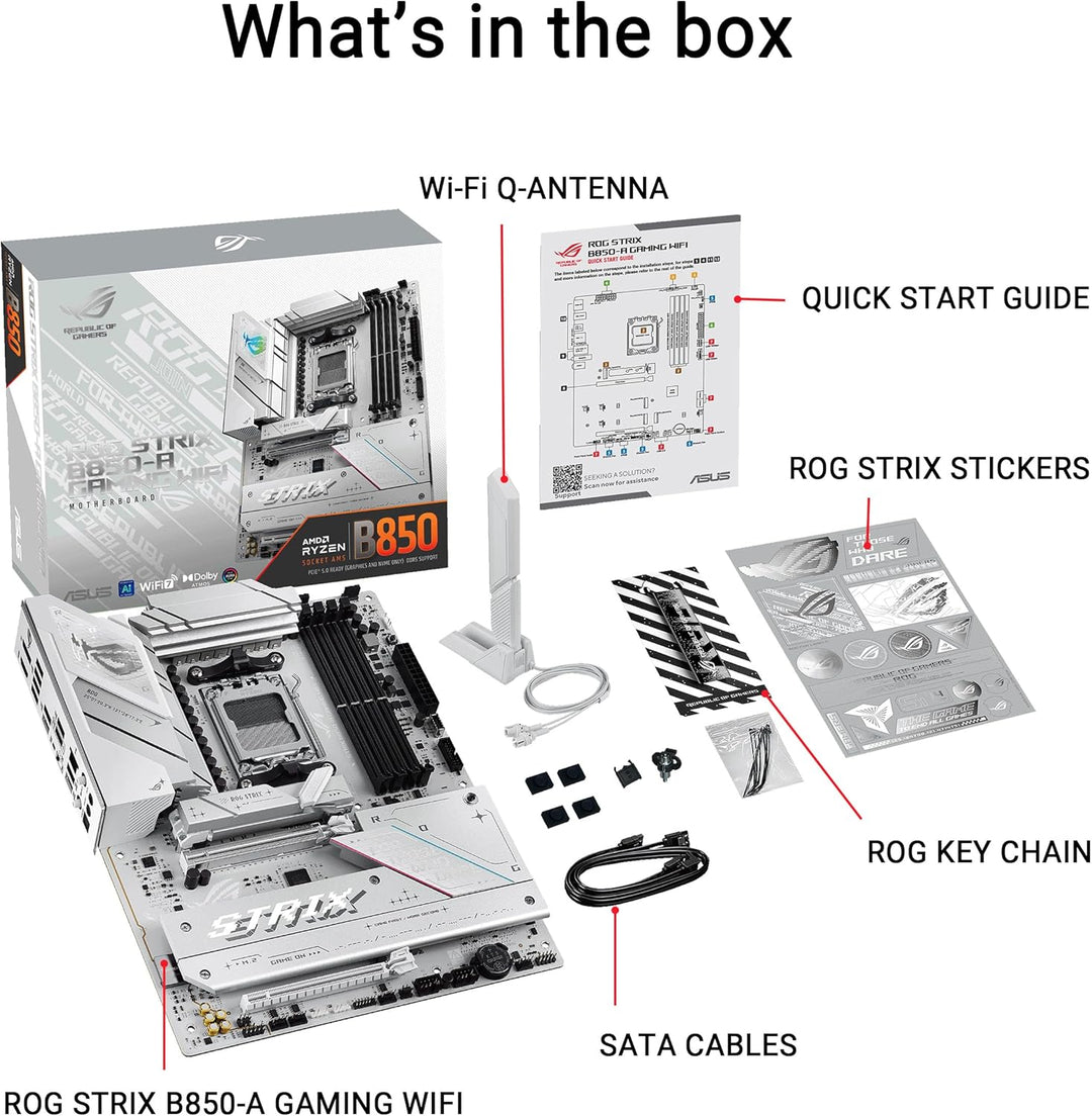 ASUS | Motherboard ROG STRIX B850-A GAMING WIFI B850 AM5 192GB DDR5 ATX ASUS Motherboard ROG STRIX B850-A GAMING WIFI B850 AM5 192GB DDR5 ATX ROG STRIX B850-A GAM WIFI