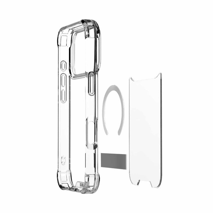 Blu Element | DropZone Rugged MagSafe Case w/Kickstand iPhone 17 Pro - Clear | BEDZMG17K3