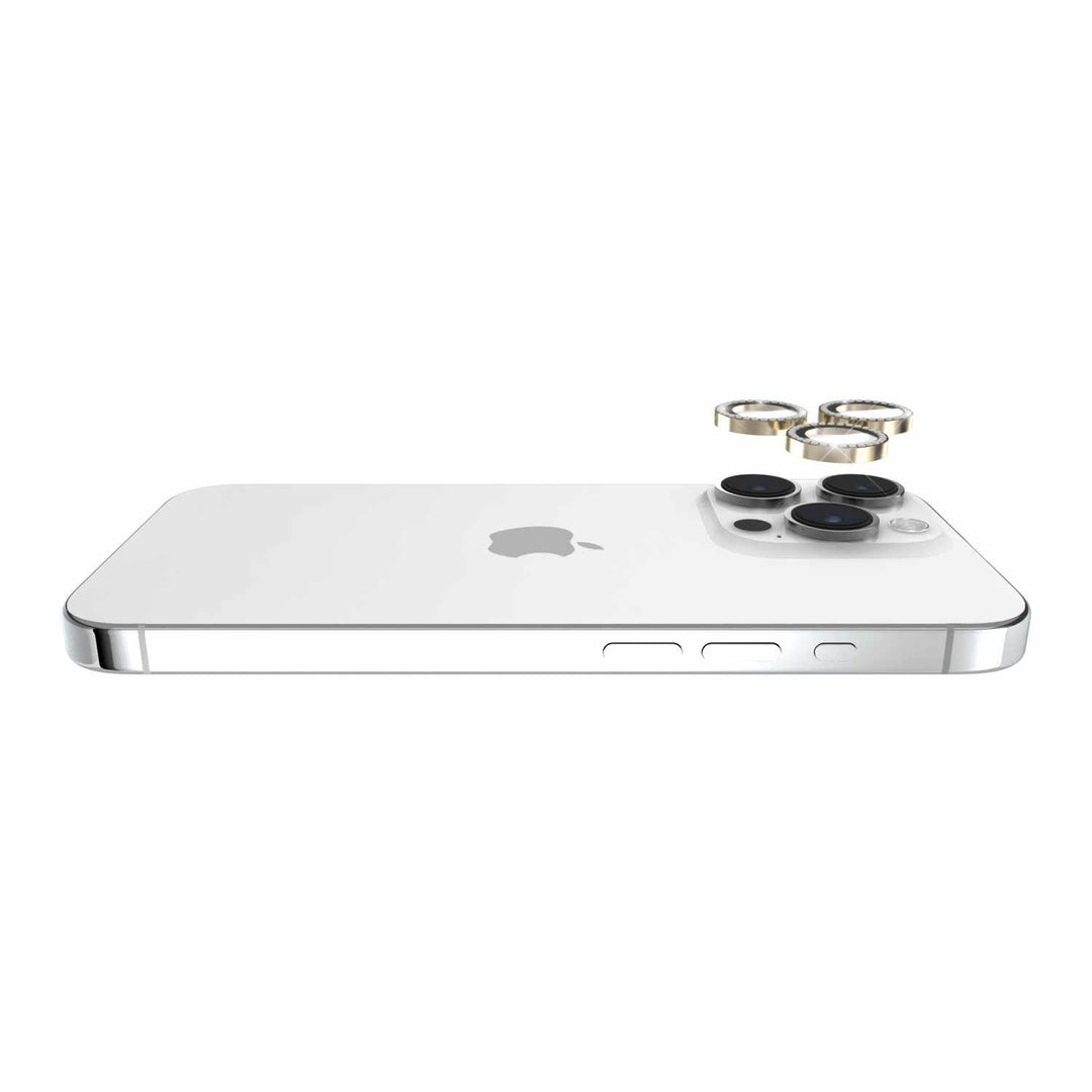 Kate Spade NY | Aluminum Ring Lens Protector - iPhone 15 Pro/ 15 Pro Max - Set In Stone (Gold) | 118-2741