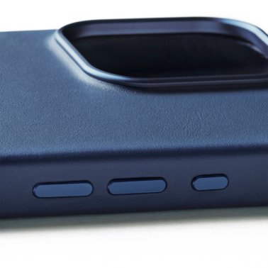 Mujjo | Full Leather w/MagSafe Case iPhone 16 Pro Max - Monaco Blue | 15-13835