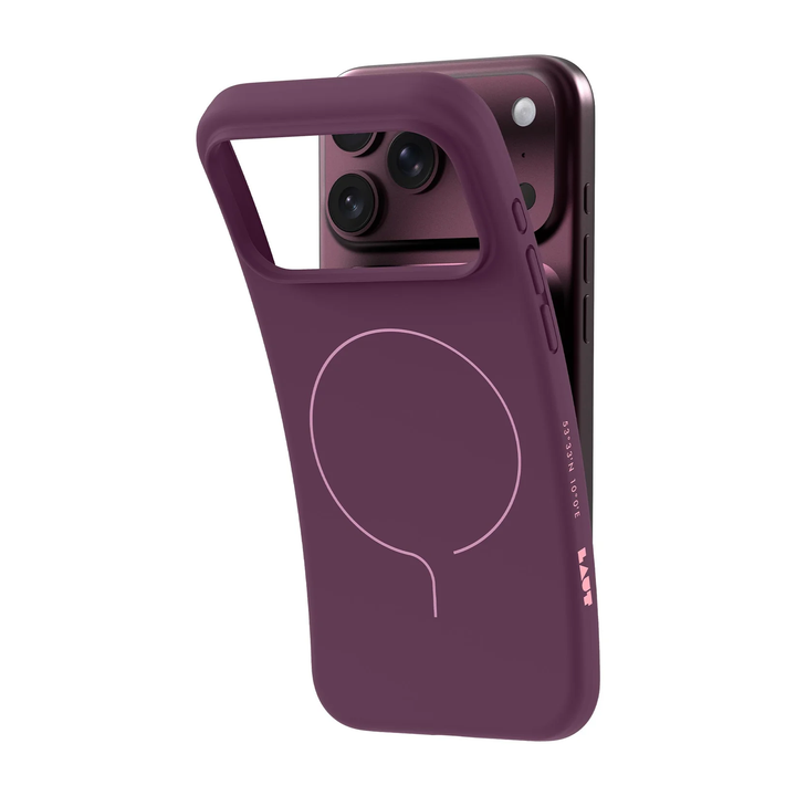 LAUT | HUEX SLIM for iPhone 18 Pro/17 Pro - Burgundy | L_IP26B_HS_PU