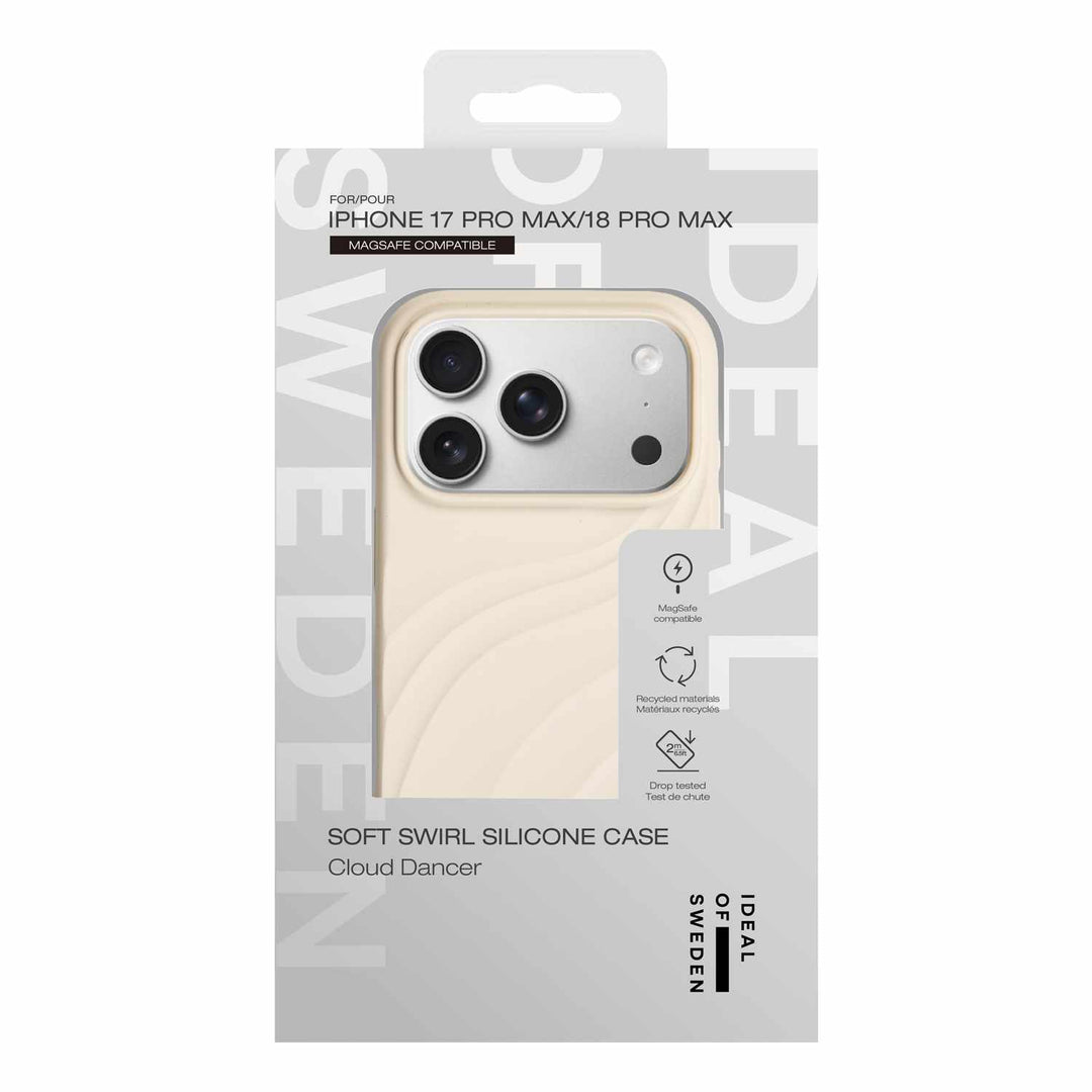 Ideal of Sweden | Soft Swirl MagSafe Case iPhone 18 Pro Max /17 Pro Max - Cloud Dancer | IDSSCMSI2667P608