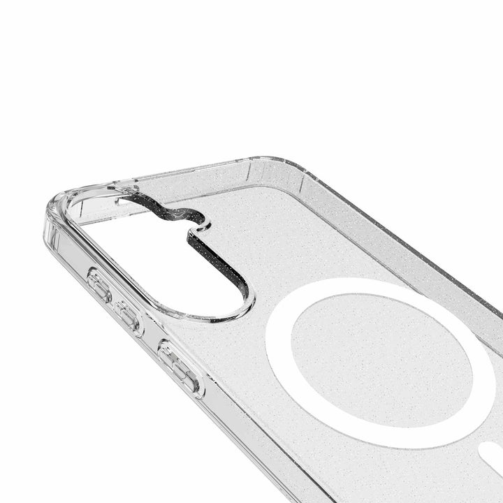 Blu Element | Dropzone Rugged Case w/Magnets for Samsung Galaxy S26 FE/Galaxy S25 FE - Glitter Clear | BECK26SDZGL1