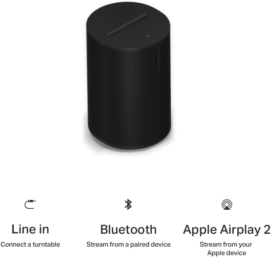 Sonos | Era 100 SL Wireless Multi-Room Speaker Single - Black | E10SLUS1BLK