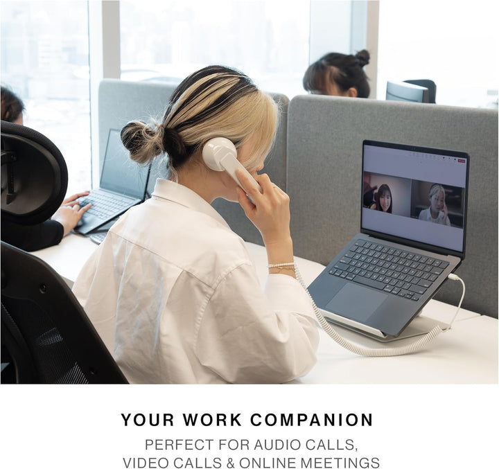 Native Union | POP Phone Retro Telephone Handset with Mic & Speaker, USB-C for iPhone, iPad, Laptop, Tablet - Black | POP-P-BLK