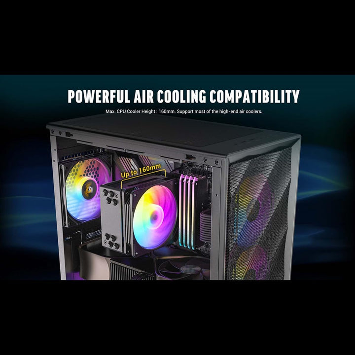 Antec | Mid-Tower Gaming Chassis 1YW– Black | AX85 ARGB