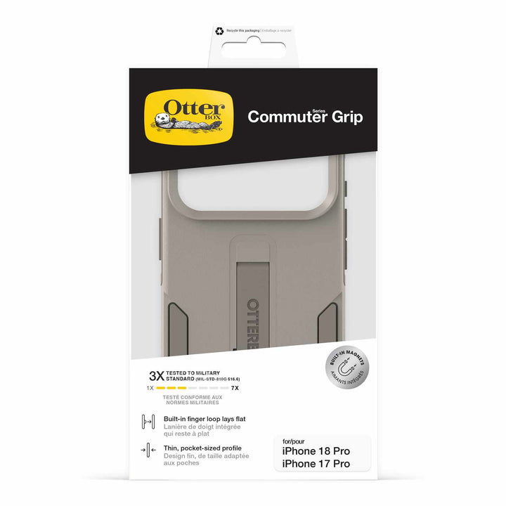 Otterbox | Commuter Grip MagSafe iPhone 18 Pro/17 Pro + Camera Control Case - Grey Comfort | 77-000905