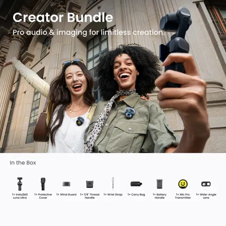 Insta360 | Luna Ultra Creator Bundle - Stellar White | CINSABTA_Luna04