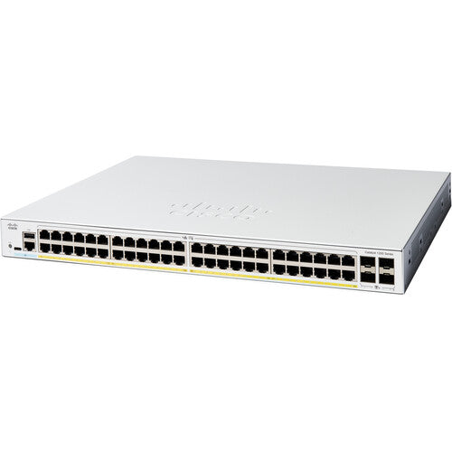 Cisco | Catalyst 1200 48-port GE, PoE, 4x1G SFP,8000 MAC Address Table | C1200-48P-4G