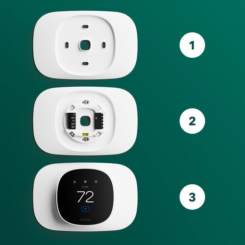 Ecobee | Smart Thermostat Essential Trim Plate - White | EB-STATE7TPR-01