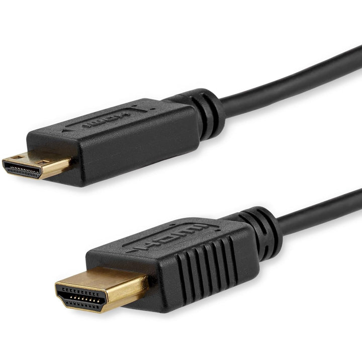 Startech | Cable with Ethernet Mini HDMI to HDMI 6FT / 1.8m - Black | HDMIACMM6S