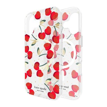Kate Spade | Protective MagSafe iPhone 17 Case - Cherry Dot | KS057398