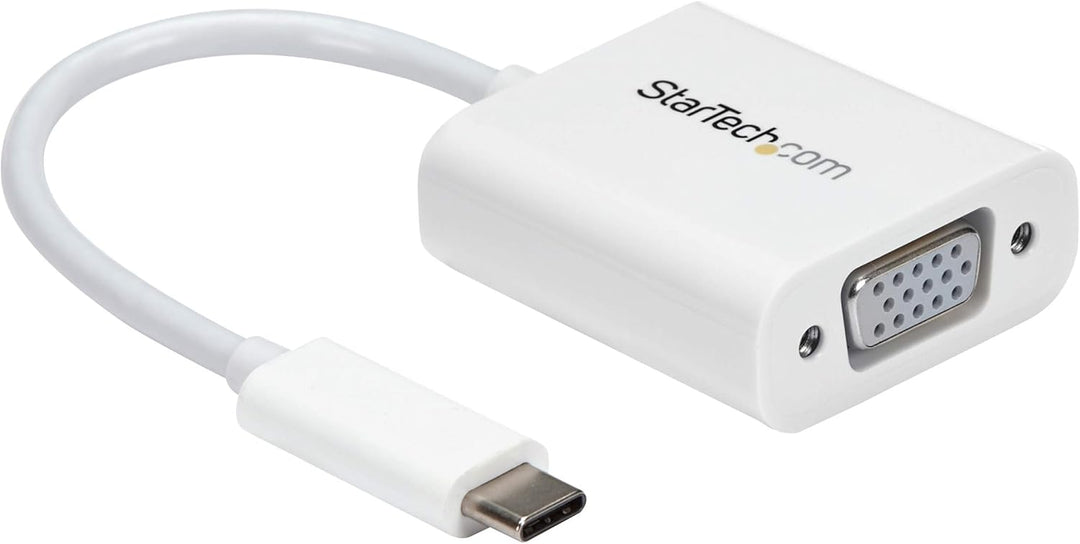Startech | USB C to VGA Adapter - White | CDP2VGAW