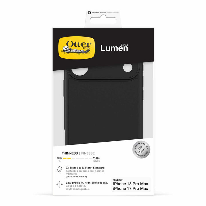 Otterbox | Lumen MagSafe Case iPhone 18 Pro Max/17 Pro Max - Black | 77-001175
